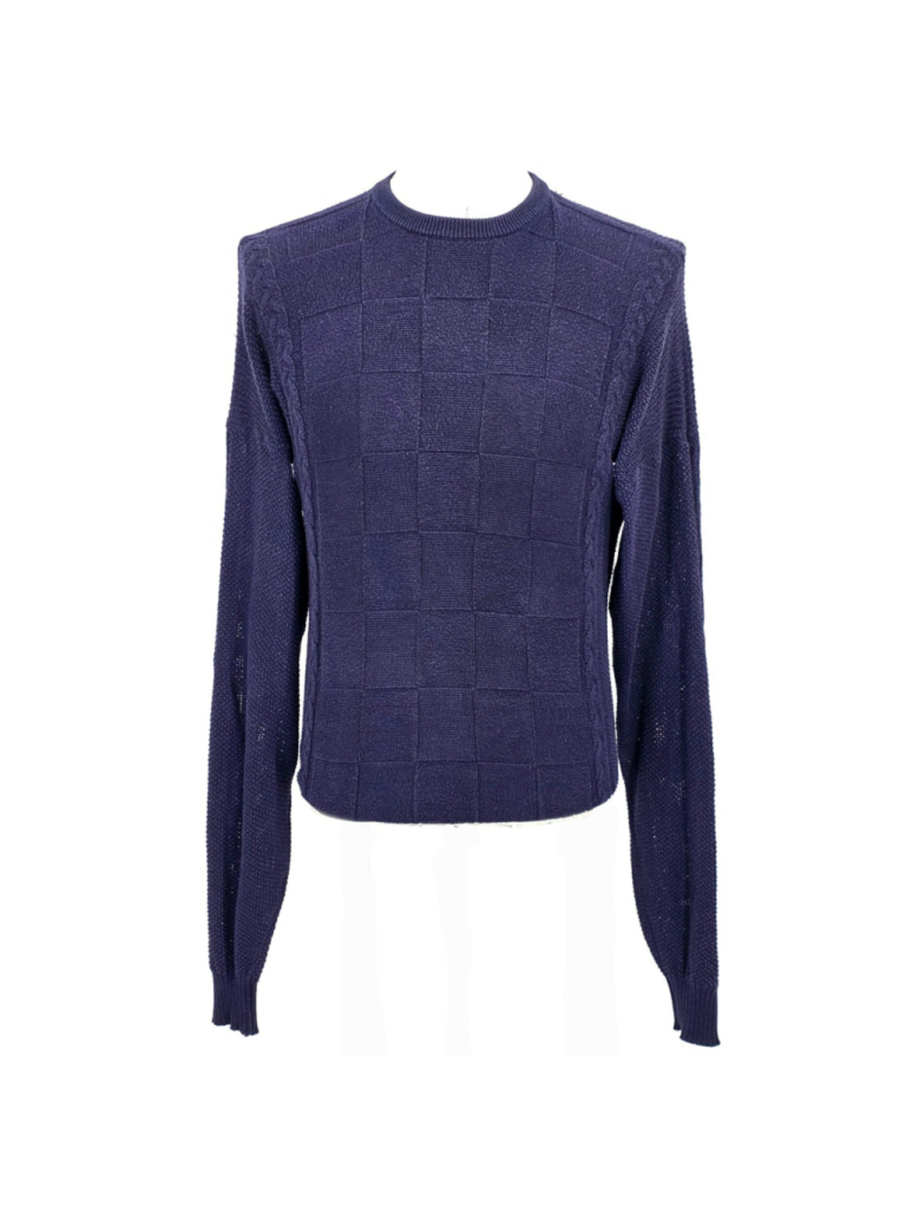 Pringle Scotland Sweater Mens M Navy Wool Knit Crewneck Quiet Luxury - Picture 3 of 12